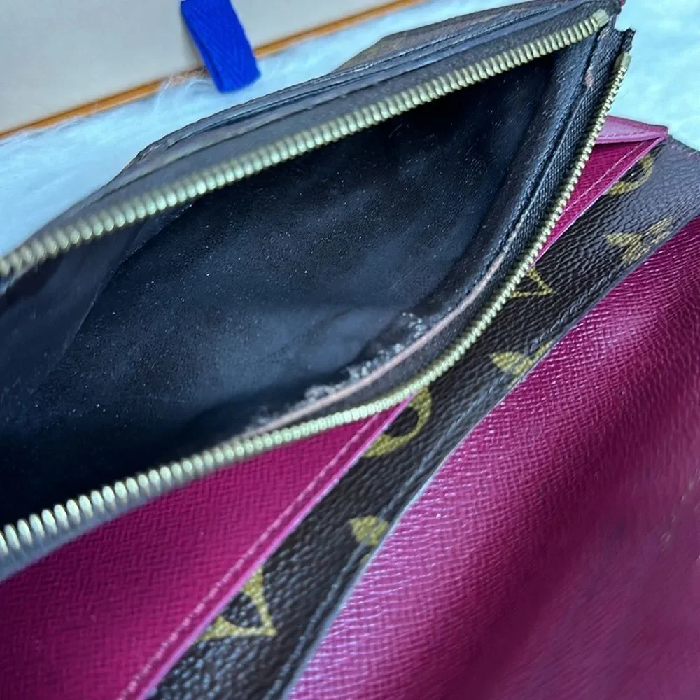 💯Authentic Louis Vuitton Emilie Monogram Long Wallet🍀